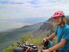 Dan Stranahan On The Winter Rim Near Fremont Cabin