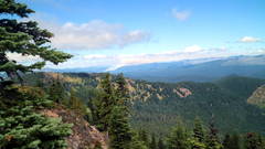 Fire In The Wilderness Area Near Mt Jefferson