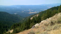 Looking Down At Parkdale At The End Of Gunsight Ridge