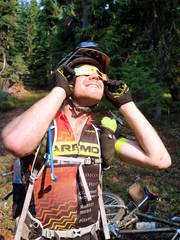 Sam Checking Out The Solar Eclipse