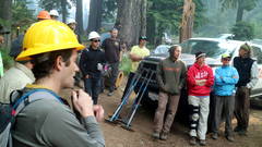 Timber Trail Association Volunteer Crew Morning Meeting At Tule Lake3